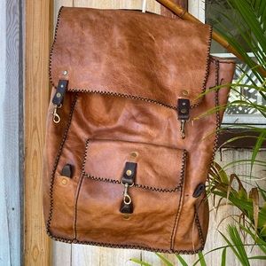Vintage Leather Backpack